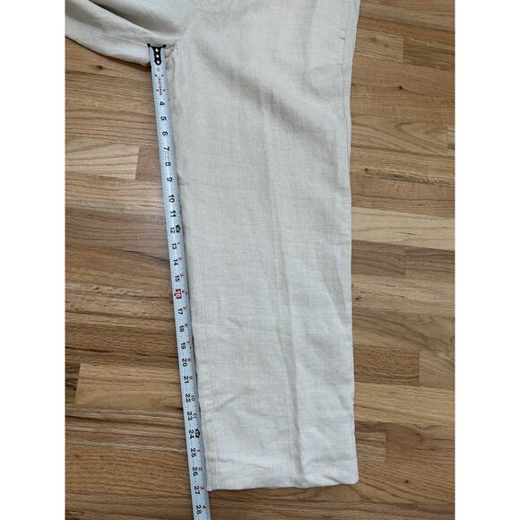 NWT Tommy Bahama Relax Natural Linen On The Beach Wide-Leg Pant Size Large $98 - Picture 9 of 11